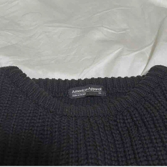 NWOT American Apparel Black Fisherman Sweater - Picture 5 of 5